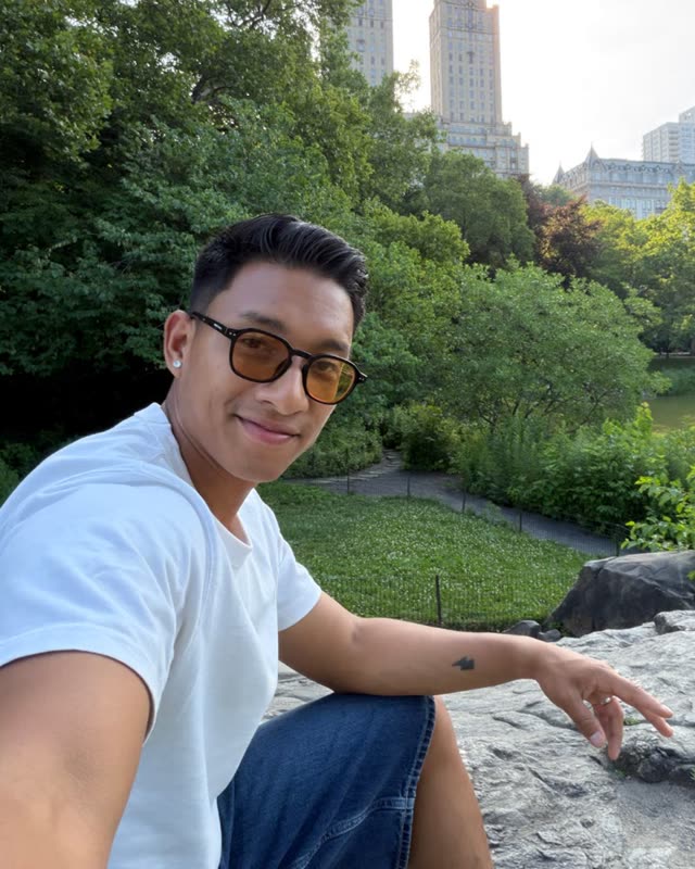 Aash Thapa in Central Park